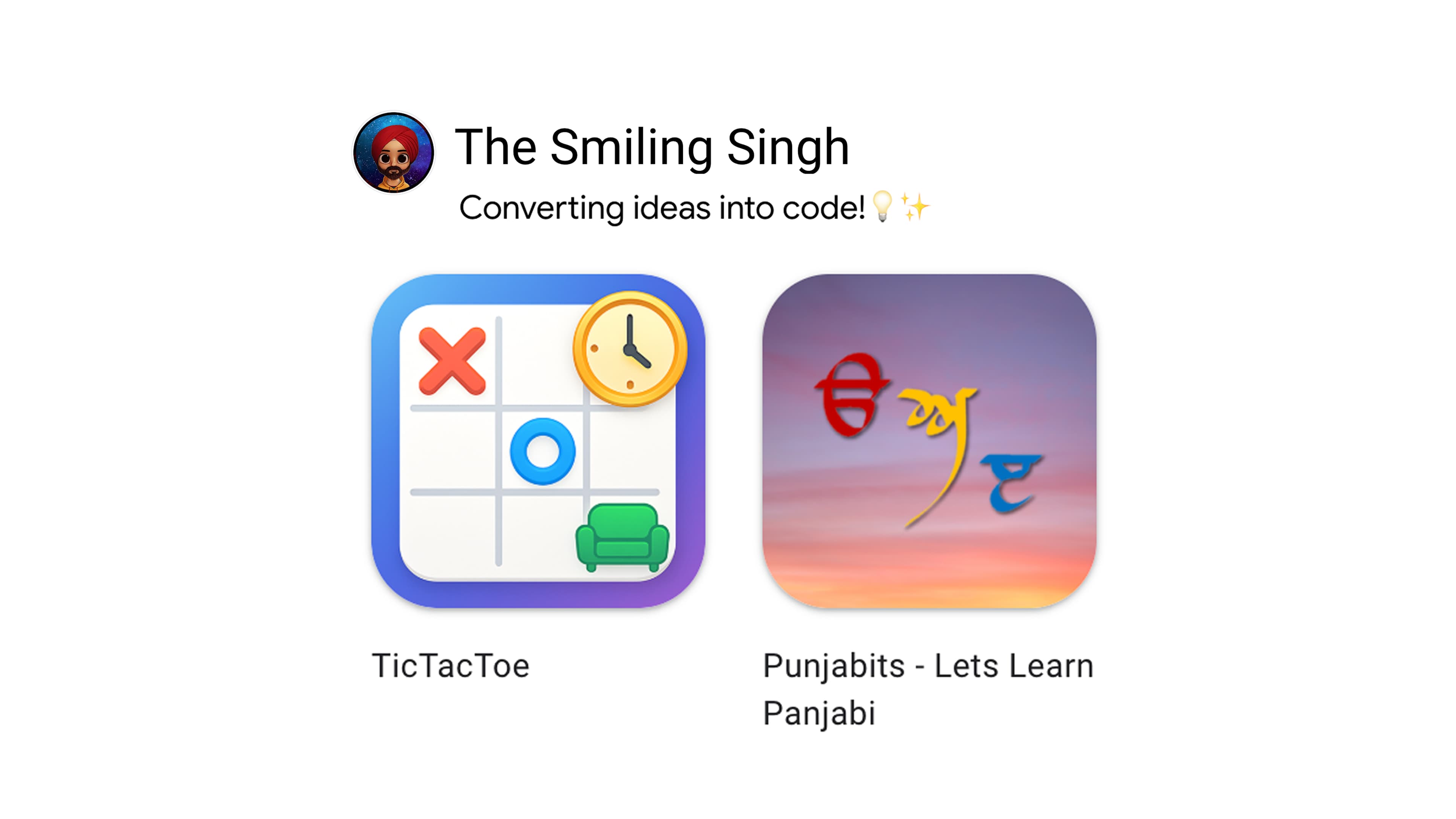 Flutter Apps (TicTacToe and Punjabits)